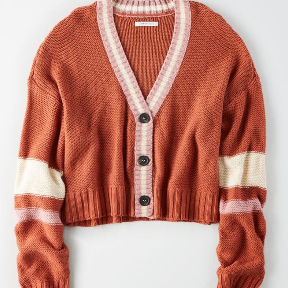 button up cropped cardigan